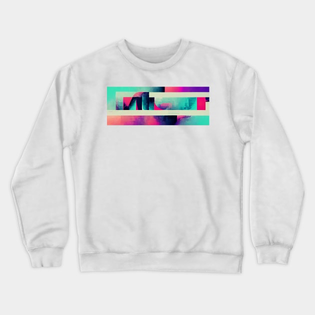 Glitchcore Design Crewneck Sweatshirt by endage